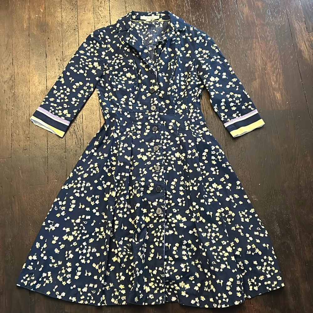 Boden Navy Floral Dress